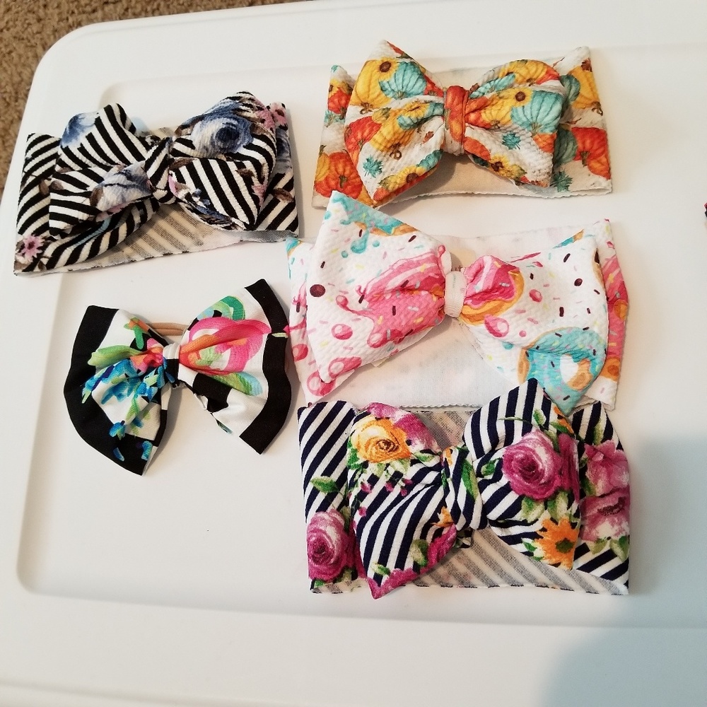 Baby girl bows headwraps